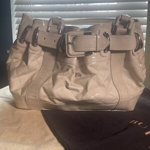 Burberry Tan Quilted Shoulder Bag